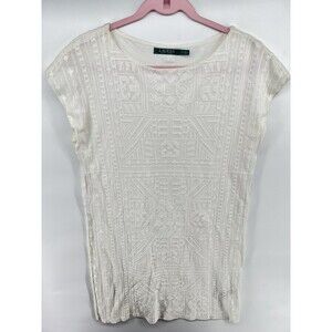 Ralph Lauren  Boho Aztec Geometric Knit Tunic  lined dress size S